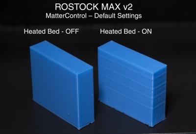 Rostock- MatterControl Heated Bed vs Non Heated.jpg (414.39 KiB) Viewed 18320 times Z-Ribbing with heated bed Off vs. On.
