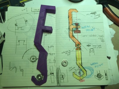 early spoolholder design prototype