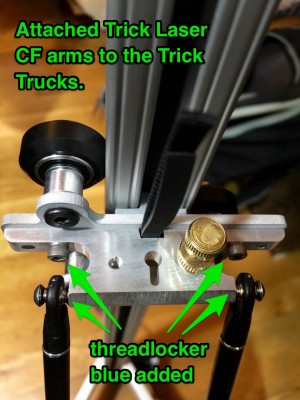 Attached the CF arms