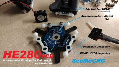 RMAX HE280 Accelerometer Probe beginnings_PartDaddy.jpg (964.62 KiB) Viewed 11237 times SeeMeCNC HE280 Accelerometer Hot End Board