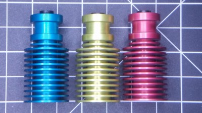E3d V6 anodized heatsinks