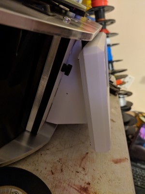 IMG_20181222_095940.jpg (2.81 MiB) Viewed 11605 times My setup utilizes the same angled offset that the RepRapDiscount LCD had, due to using the original SeeMe files to make the mount.