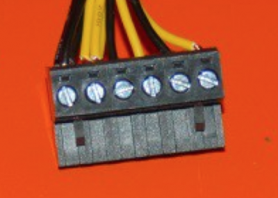Fig. 13-7: RAMBo power terminal wirign completed.