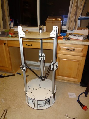 Arms and effector platform installed