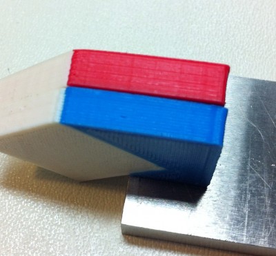 Red: stock idler bearings; blue: idler bearings with gear rims