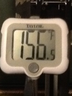 F Temp at PTC connection with old PEEK at 230C no fan