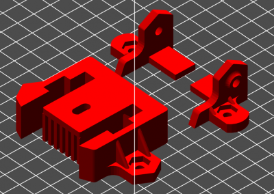 V27 Belt Tensioners from inside Repetier. Note the extra supports on the smaller brackets.