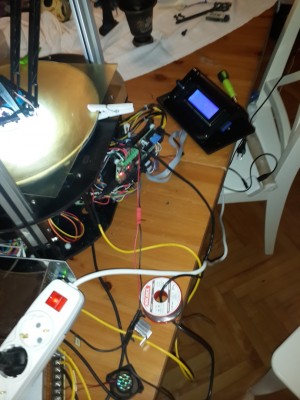 Printer with guts out.