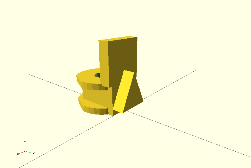 back showing triangle