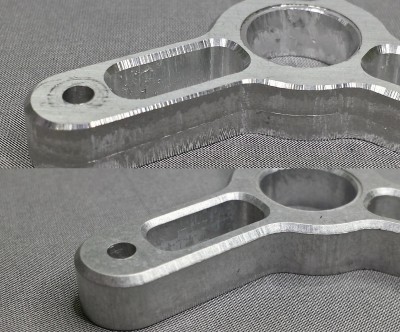 2015-01-08 18.12.jpg (1.3 MiB) Viewed 16752 times This is before and after one wet and one dry stage. This piece was rush cut and the mill chattered so tooling marks were heavy to start