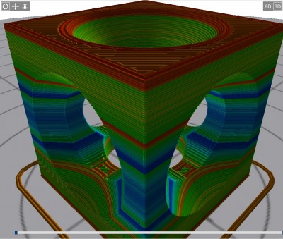 1.00in Cube Test - MatterControl - Slic3r - 0.2mm