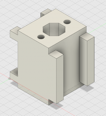 Nut Block in CAD