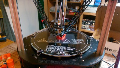 Printing in progress; PEEK fan shroud
