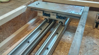2015-04-06 13.13.36.jpg (3.72 MiB) Viewed 14505 times New Gantry for the mill. Nice beefy BALL SCREWS!