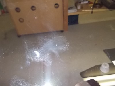 Bubble in glass