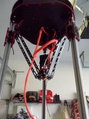 Hot end wiring going in